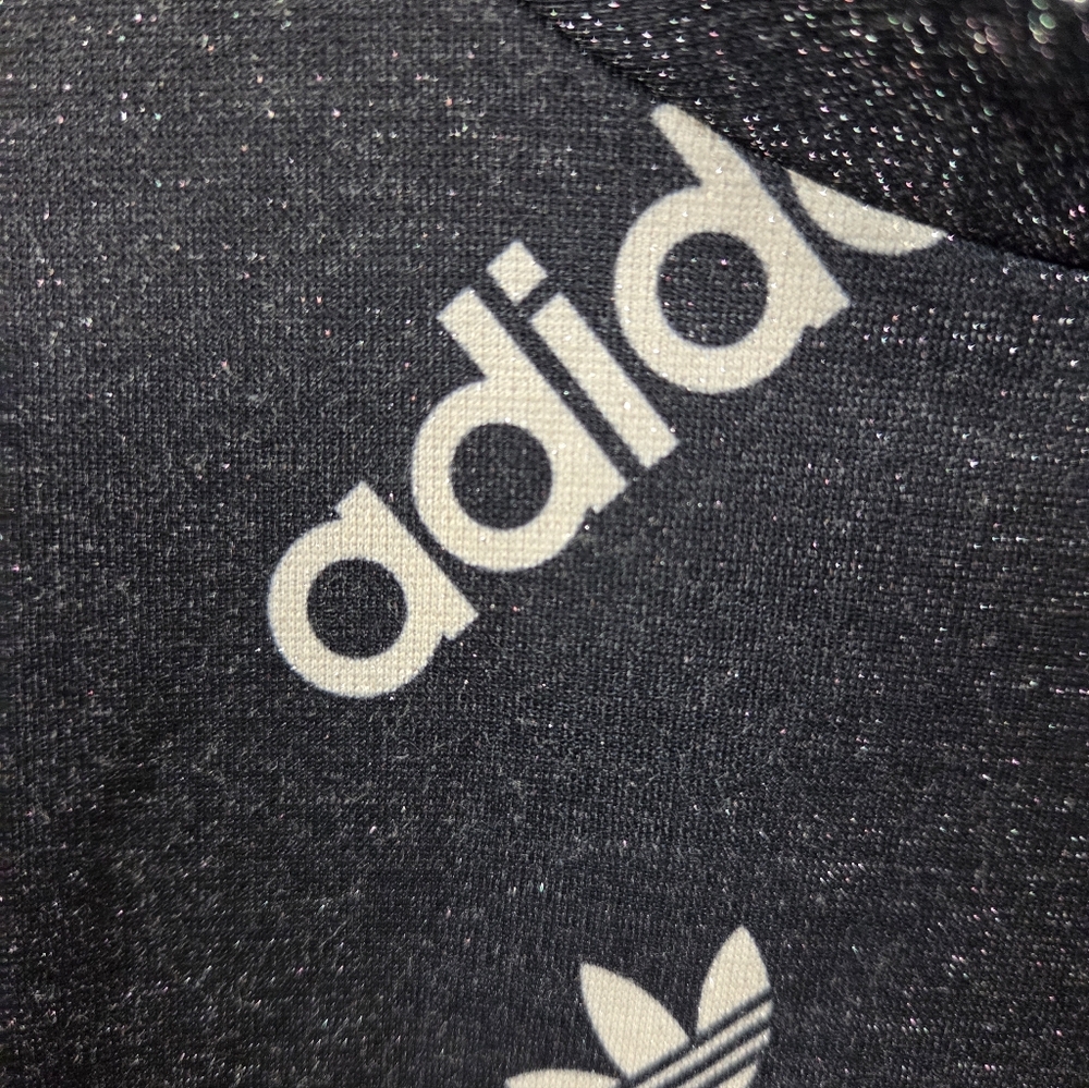 Adidas Long Sleeve Black Dress with Logo Pattern - Picture 5 of 7